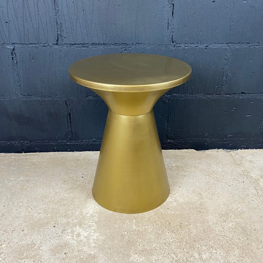 Brushed Brass Colour Side Table