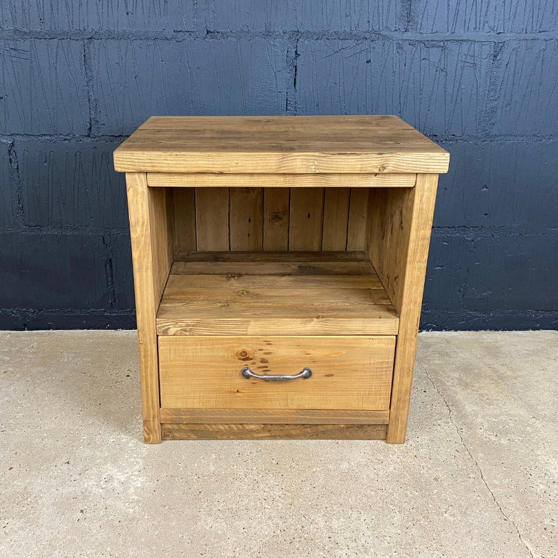 Handmade Reclaimed Pine Bedside Table