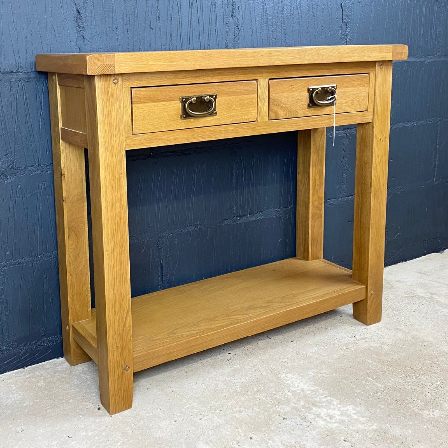 Country Oak Console Table