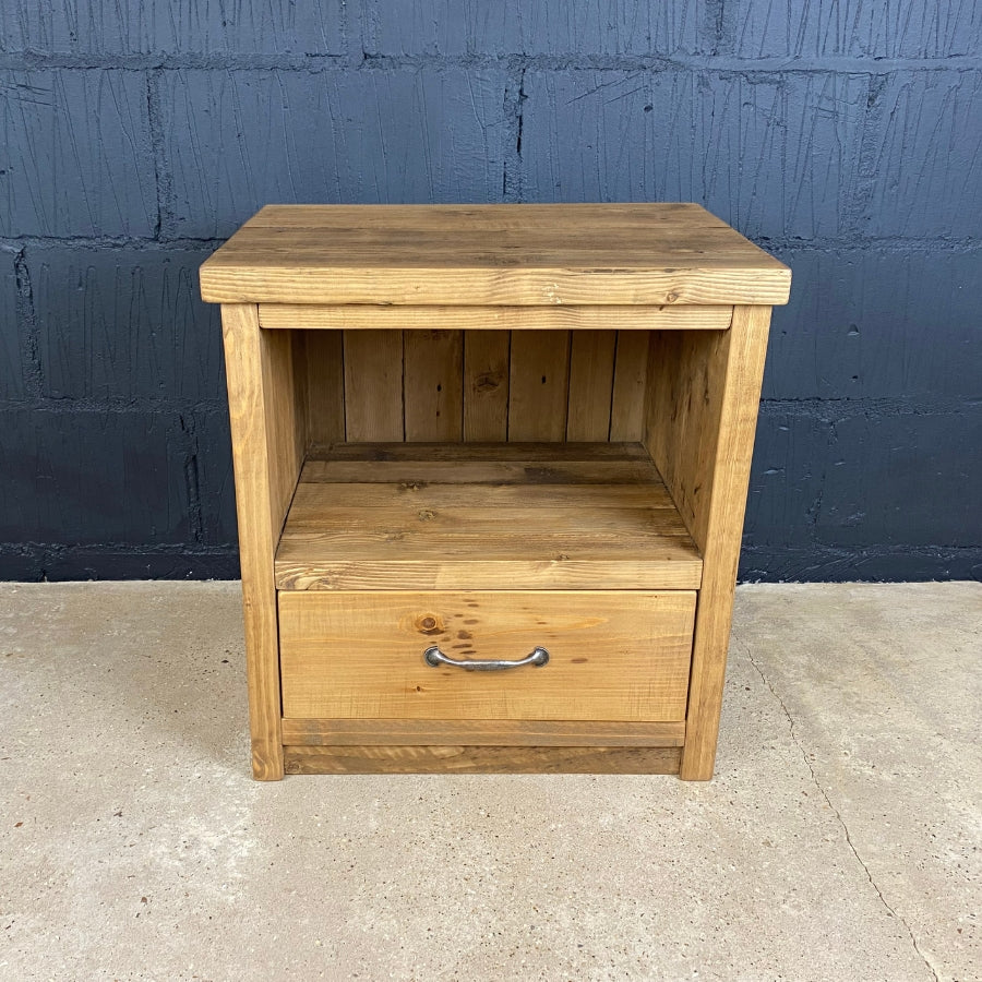 Handmade Reclaimed Pine Bedside Table
